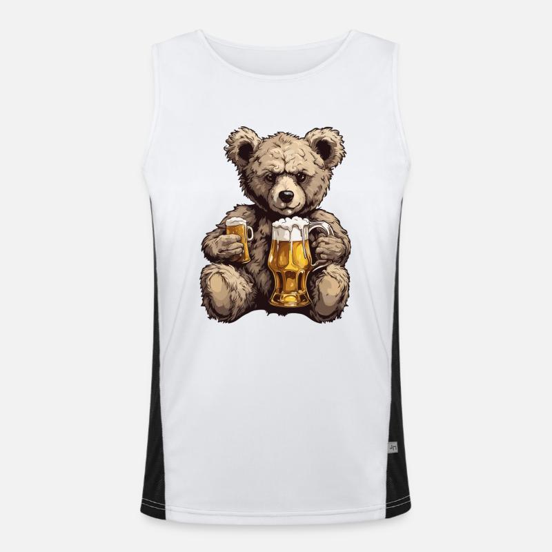 Teddybär / Kuscheltier / Stofftier / Geschenkidee Funktionelles Kontrast-Tank Top für Männer 