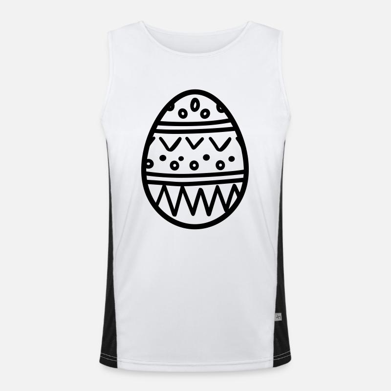 Osterei Funktionelles Kontrast-Tank Top für Männer 