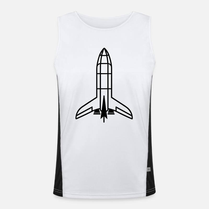 Rakete Funktionelles Kontrast-Tank Top für Männer 