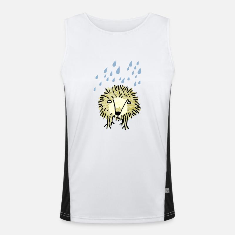 Igel Funktionelles Kontrast-Tank Top für Männer 