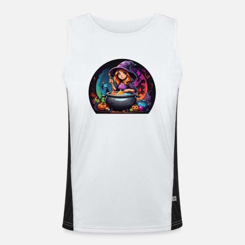 Hexenlehrling Funktionelles Kontrast-Tank Top für Männer 