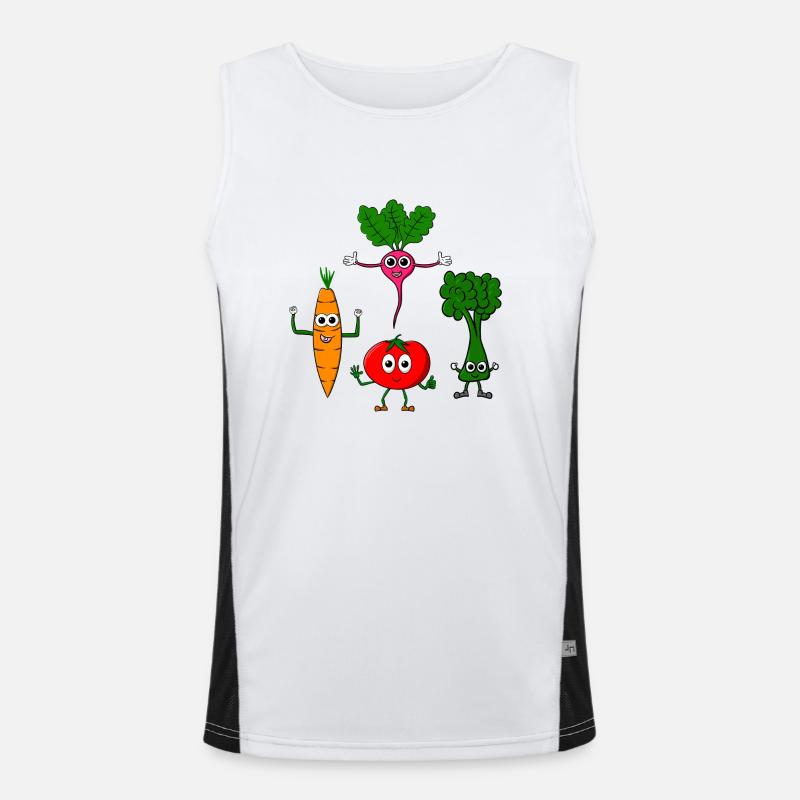 Various vegetables Men's Functional Contrast Tank Top 