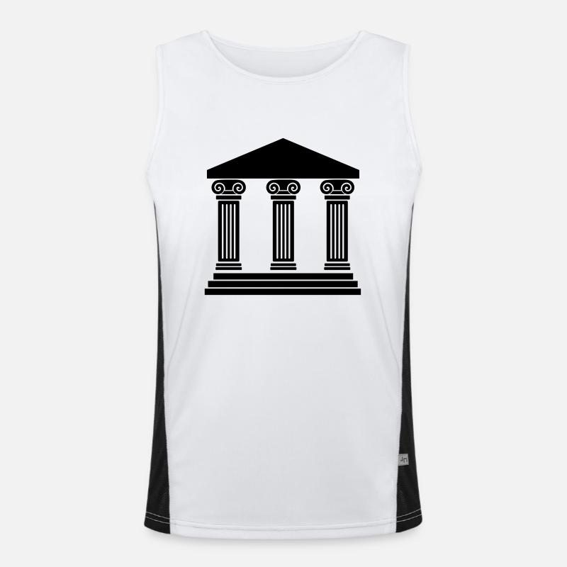 Tempel Funktionelles Kontrast-Tank Top für Männer 