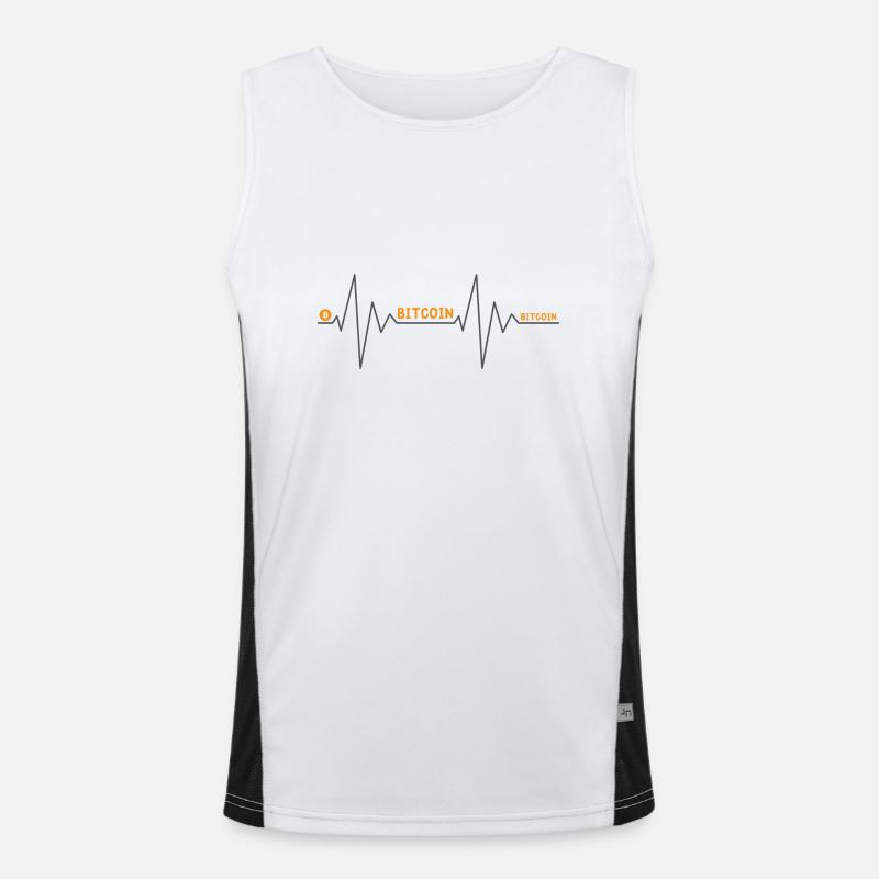Bitcoin Men's Functional Contrast Tank Top 