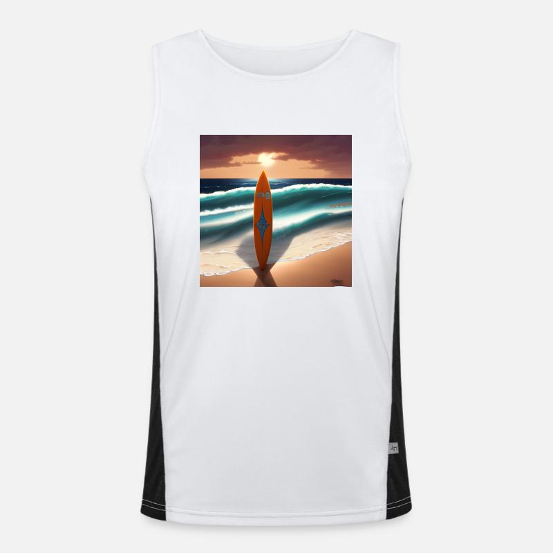 surfen1 Funktionelles Kontrast-Tank Top für Männer 