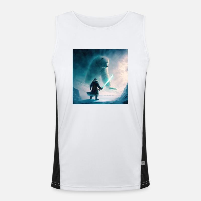 Samurai Vs Bear Men's Functional Contrast Tank Top 