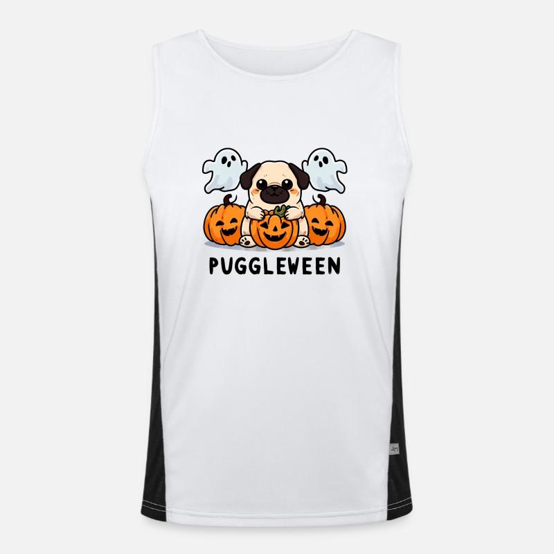 Puggleween Men's Functional Contrast Tank Top 