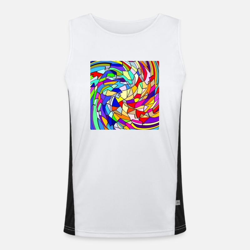 Rainbow Whisk Men's Functional Contrast Tank Top 