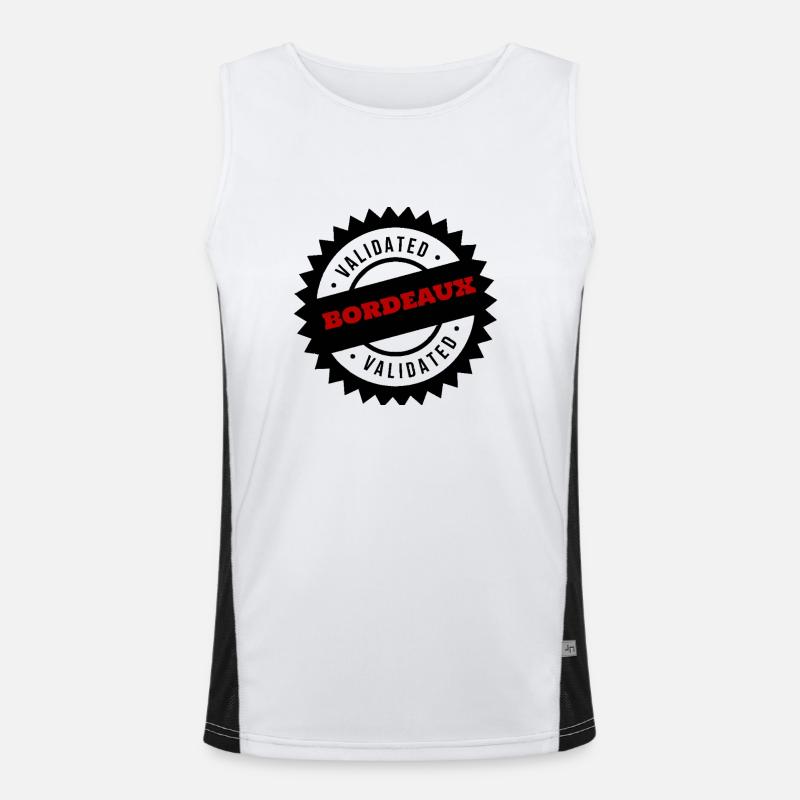 Bordeaux c'est validé Débardeur respirant contrasté Homme 