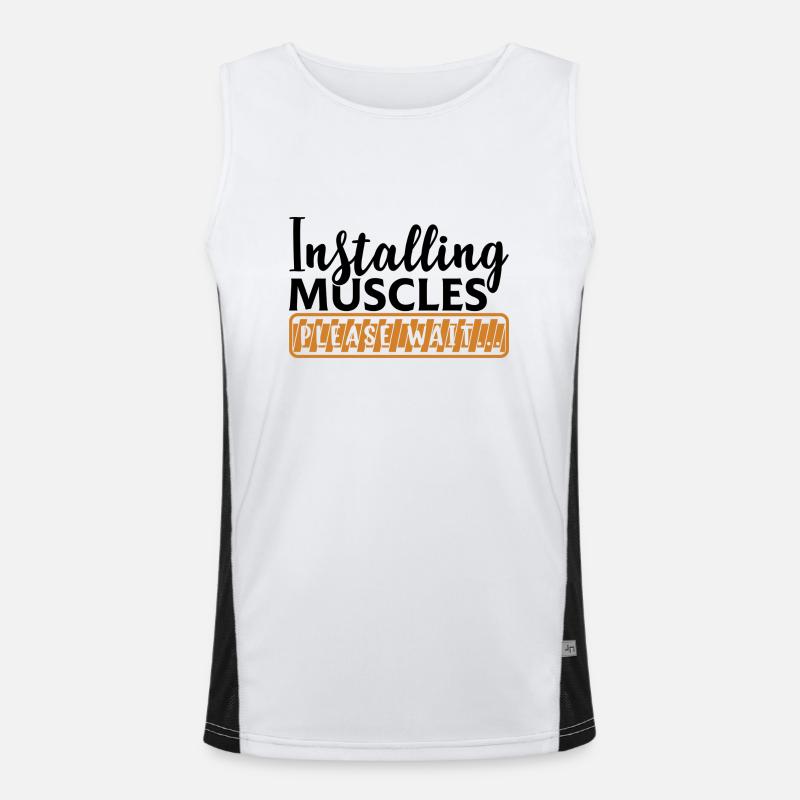 Installing muscle Men's Functional Contrast Tank Top 