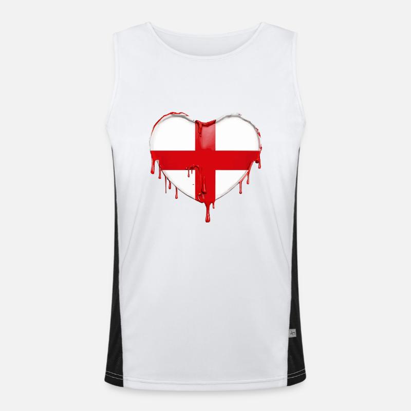 DRAPEAU ANGLAIS DRAPEAU ANGLETERRE Débardeur respirant contrasté Homme 