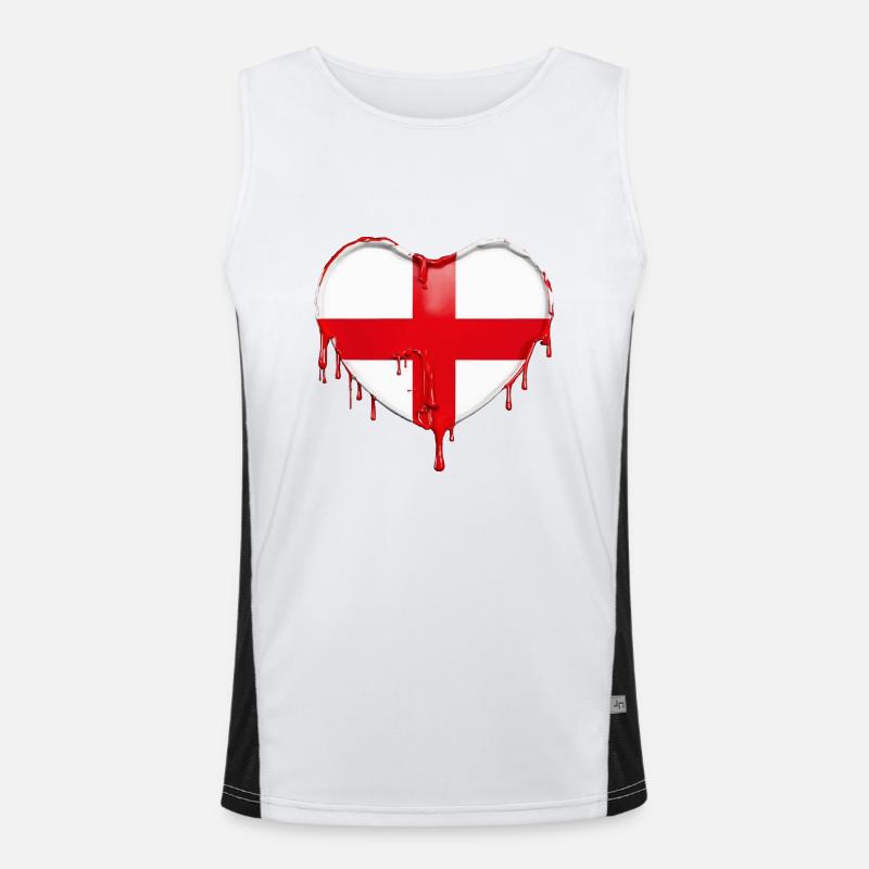 DRAPEAU ANGLAIS DRAPEAU ANGLETERRE Débardeur respirant contrasté Homme 