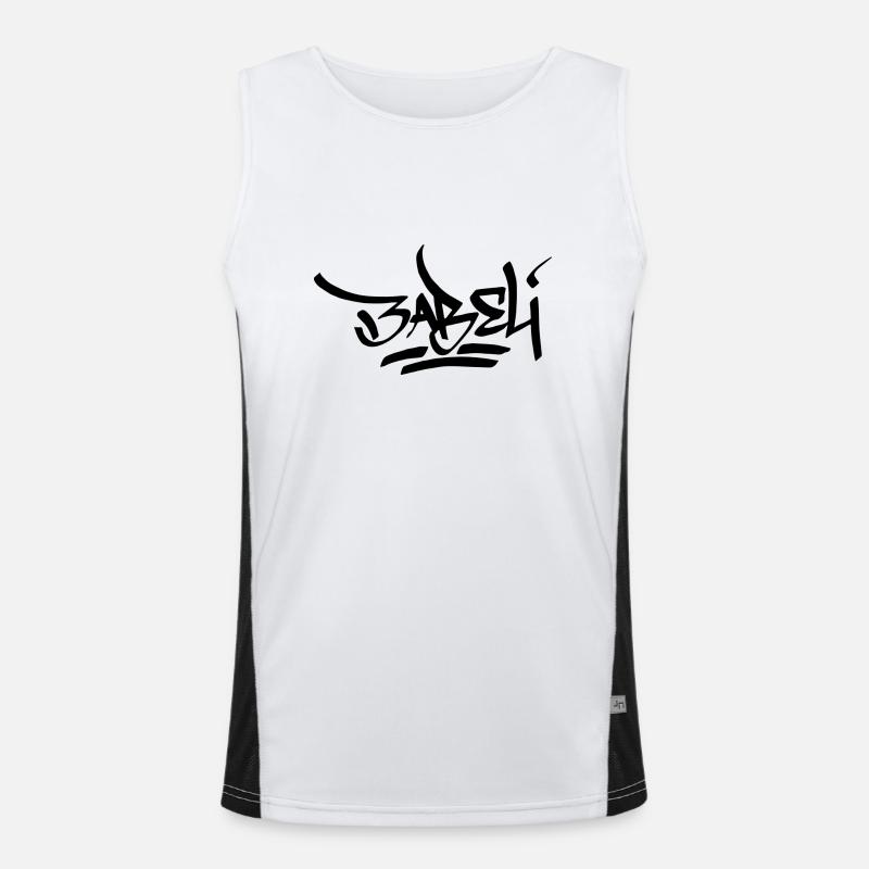 Babeli Tag (by Johan) Funktionelles Kontrast-Tank Top für Männer 