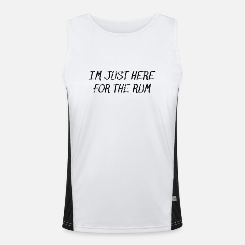 Im just here for the Rum Funktionelles Kontrast-Tank Top für Männer 