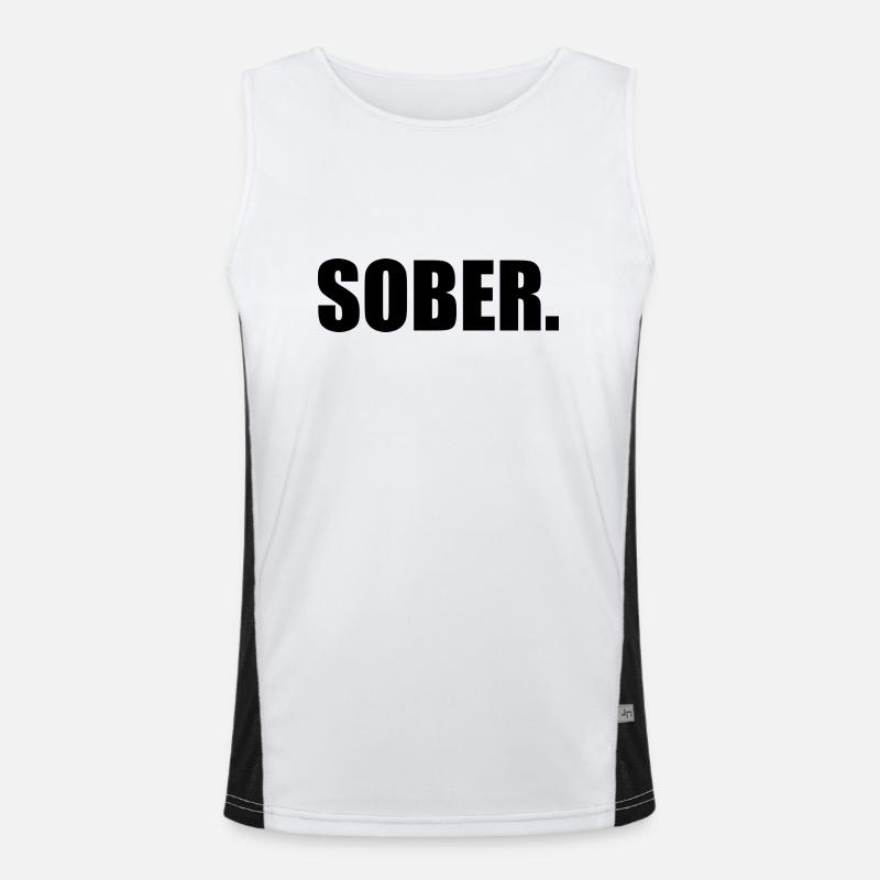 Sober Funktionelles Kontrast-Tank Top für Männer 