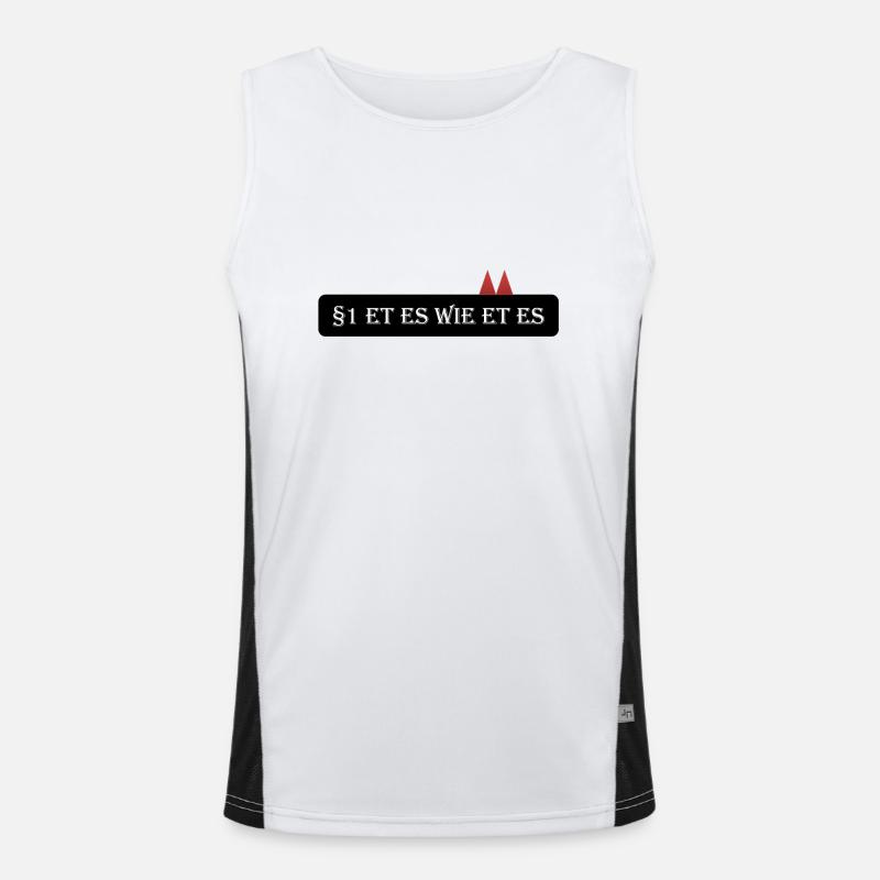 Article 1: Et comme et. - Et Kölsche Débardeur respirant contrasté Homme 