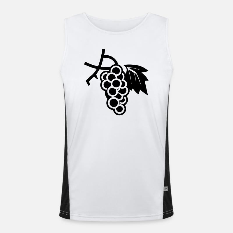 Weintraube Funktionelles Kontrast-Tank Top für Männer 