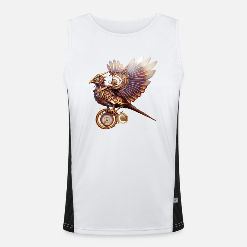 Steampunk Series: The Steambird 1 Funktionelles Kontrast-Tank Top für Männer 