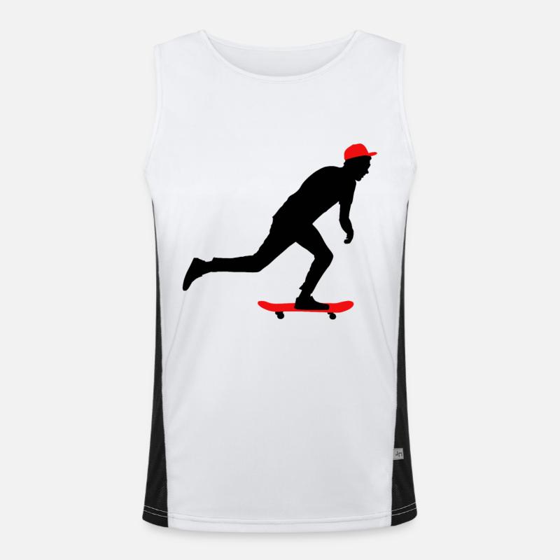 Skateboarding Funktionelles Kontrast-Tank Top für Männer 