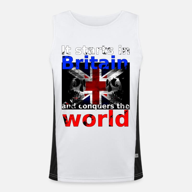 Britain Funktionelles Kontrast-Tank Top für Männer 