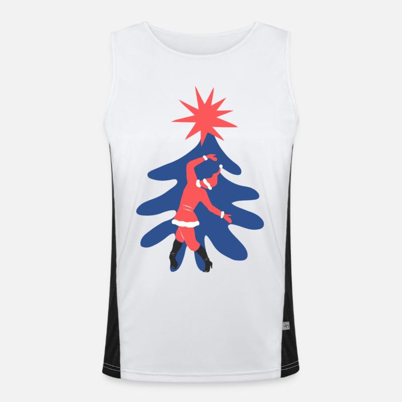 Père Noël dansant Débardeur respirant contrasté Homme 