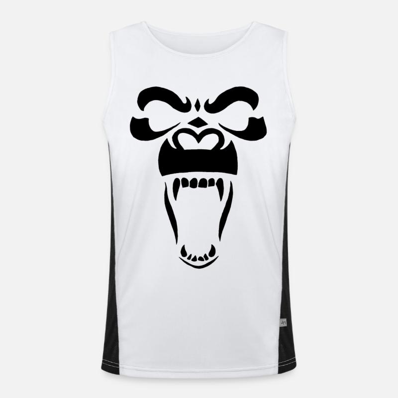 Black Gorilla Men's Functional Contrast Tank Top 