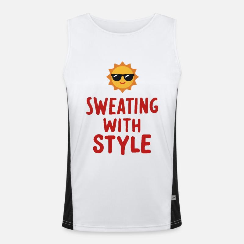 Transpirer avec style Débardeur respirant contrasté Homme 