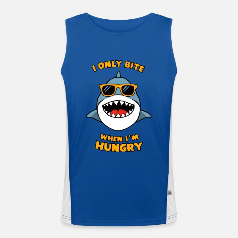 I Only Bite When I'm Hungry Men's Functional Contrast Tank Top 