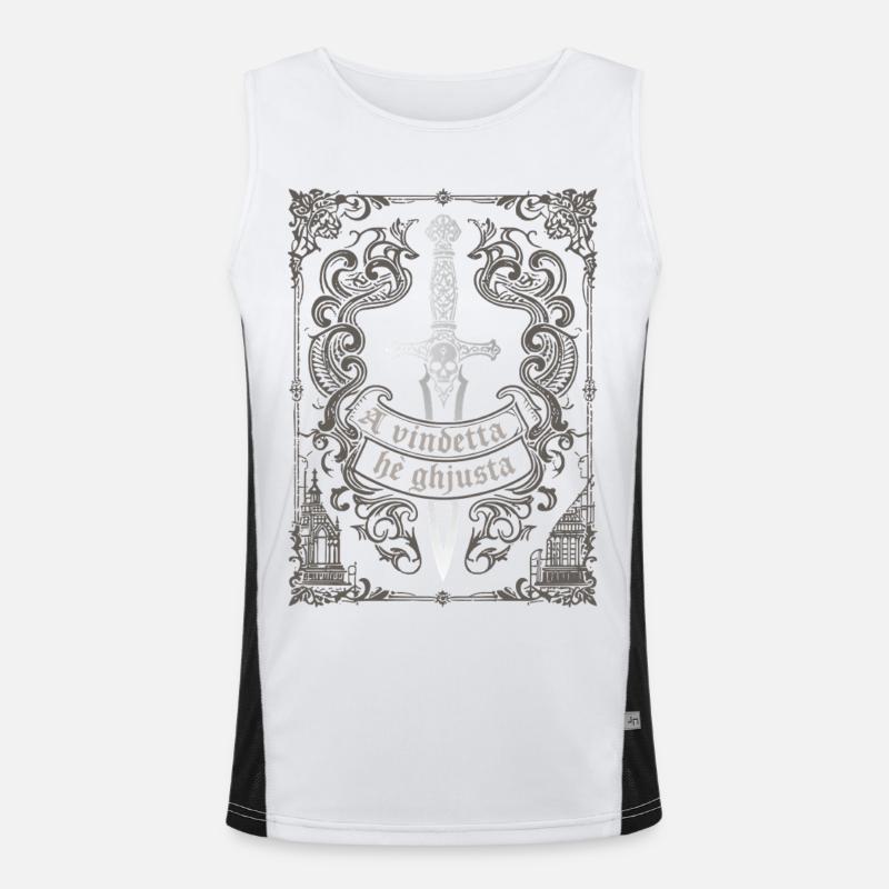 A vindetta hè ghjusta Débardeur respirant contrasté Homme 