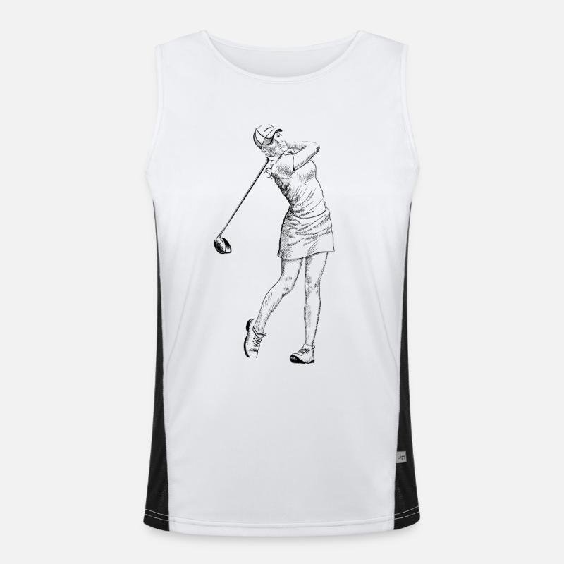 Golfer Men's Functional Contrast Tank Top 
