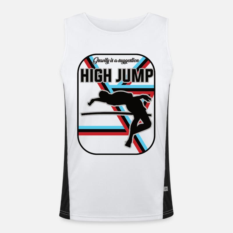 High Jump Design – Fly over your limits Men's Functional Contrast Tank Top 