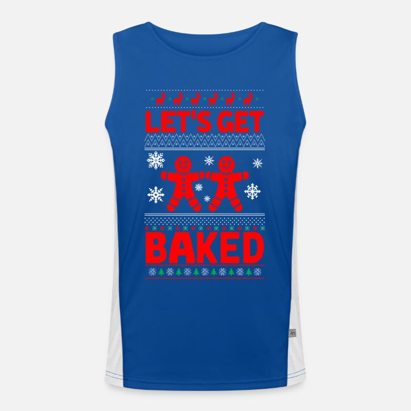 Lebkuchenmann | Lebkuchenmann Funktionelles Kontrast-Tank Top für Männer 