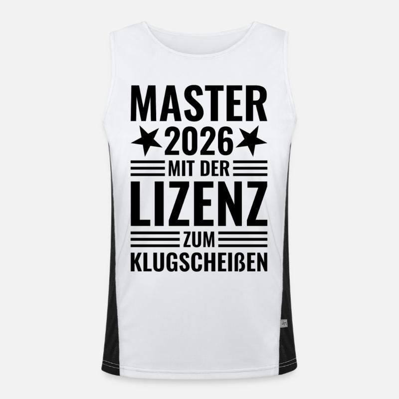 Master 2026 avec la licence de Smartass Débardeur respirant contrasté Homme 