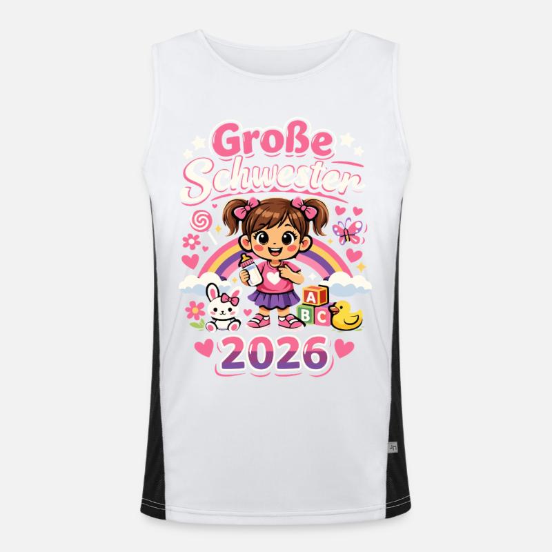 große schwester 2026 Funktionelles Kontrast-Tank Top für Männer 