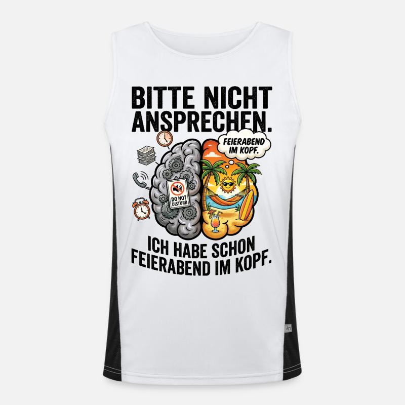 After-work head conflict Men's Functional Contrast Tank Top 