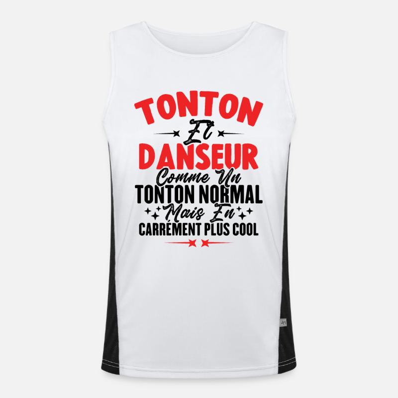 Tonton Et Danseur Comme Un Tonton Normal Plus Cool Débardeur respirant contrasté Homme 