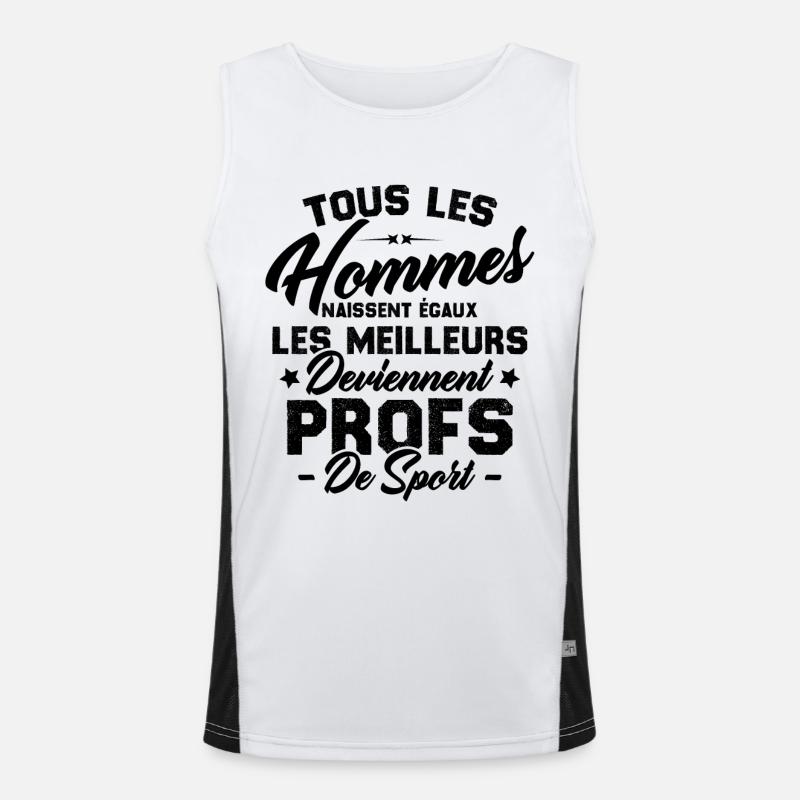 Les meilleurs hommes deviennent profs de sport Débardeur respirant contrasté Homme 