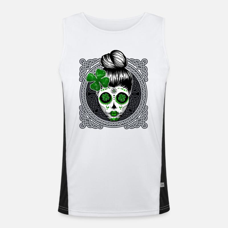 Saint Patrick Celtes écossais Débardeur respirant contrasté Homme 