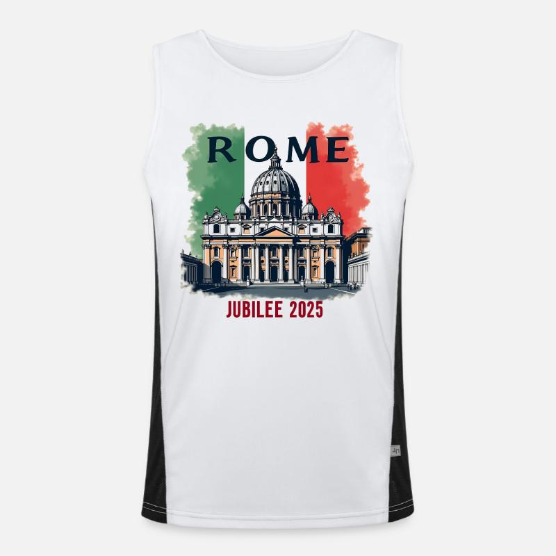 Jubilé de Rome Pèlerin de l’Espérance 2025, Vatican v1 Débardeur respirant contrasté Homme 