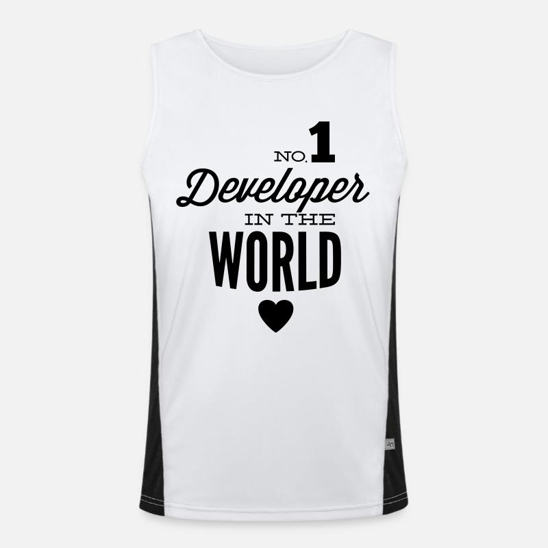 Best developers in the world Men's Functional Contrast Tank Top 