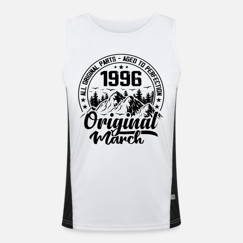 1996 mars Original : 28 Ans cadeau Anniversaire Débardeur respirant contrasté Homme 