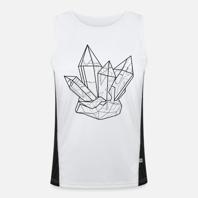 Crystal Funktionelles Kontrast-Tank Top für Männer 