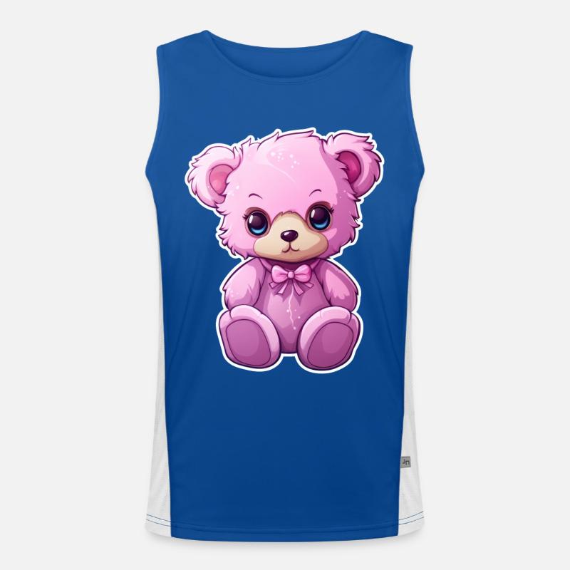 Teddy bär baby Funktionelles Kontrast-Tank Top für Männer 