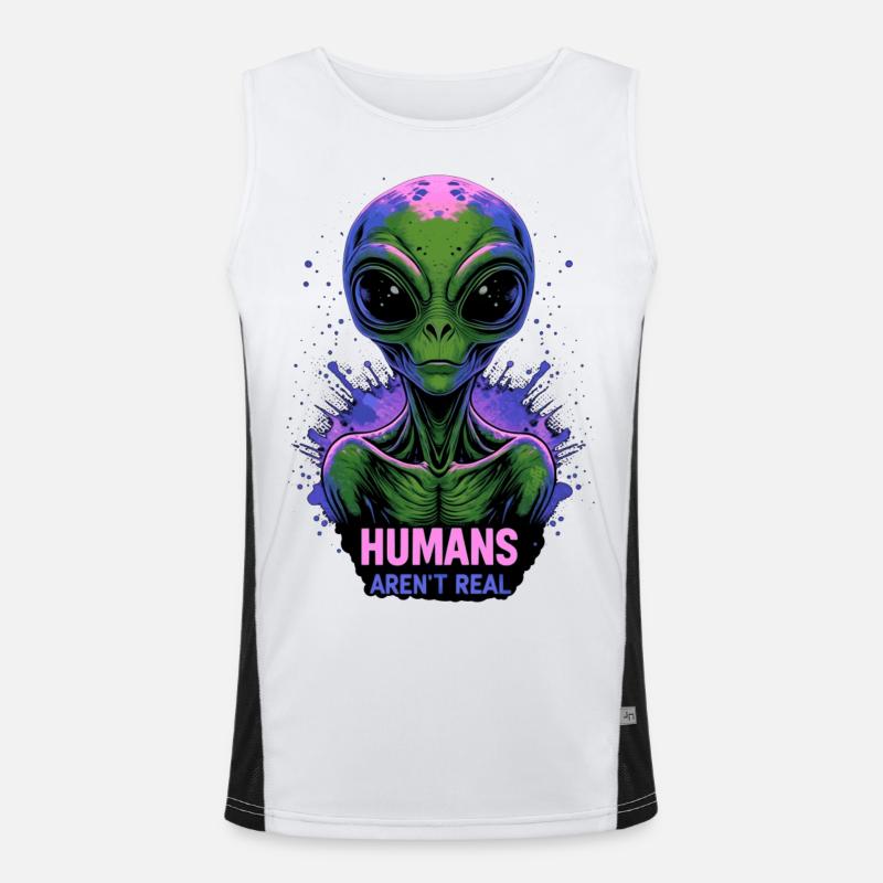 Alien 👽 Men's Functional Contrast Tank Top 