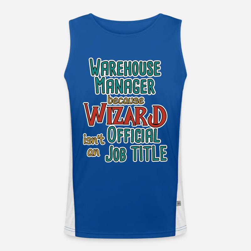 Warehouse Manager Wizard Funktionelles Kontrast-Tank Top für Männer 