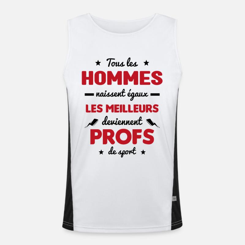 Les meilleurs hommes deviennent profs de sport Débardeur respirant contrasté Homme 