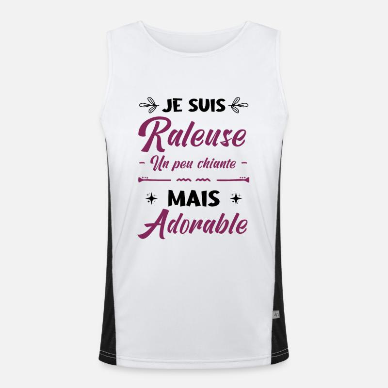 Je Suis Râleuse Un Peu Chiante Mais Adorable Débardeur respirant contrasté Homme 