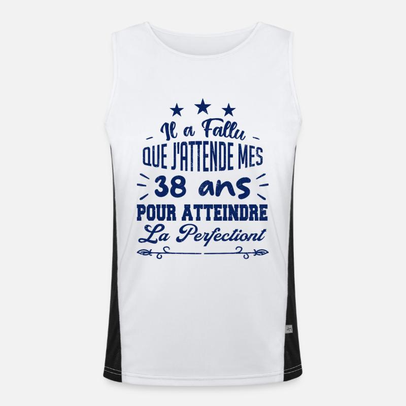 38 ans / perfection Débardeur respirant contrasté Homme 