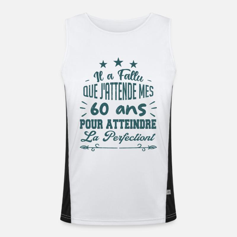 60 ans / perfection Débardeur respirant contrasté Homme 