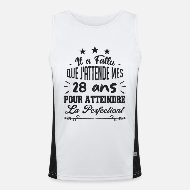 28 ans / perfection Débardeur respirant contrasté Homme 